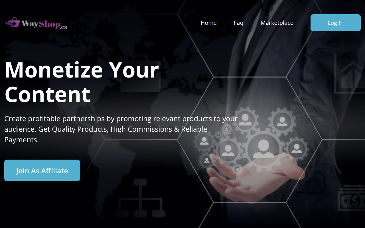 Screenshot of Unlock High Commissions with the WayShop Affiliate Program